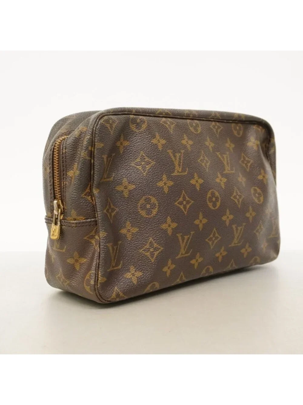 Louis Vuitton Pouch Monogram Trousse Toilet 28 Brown